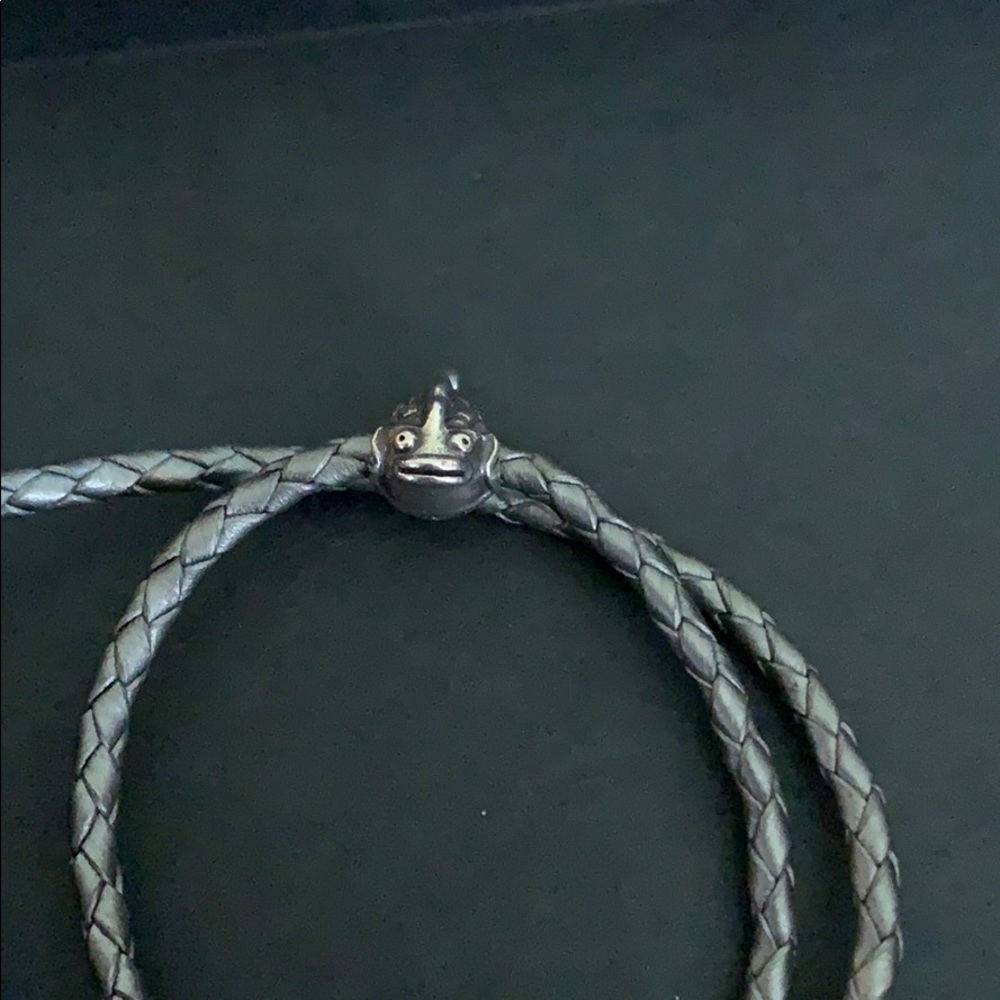 Auth Pandora Silver Fish